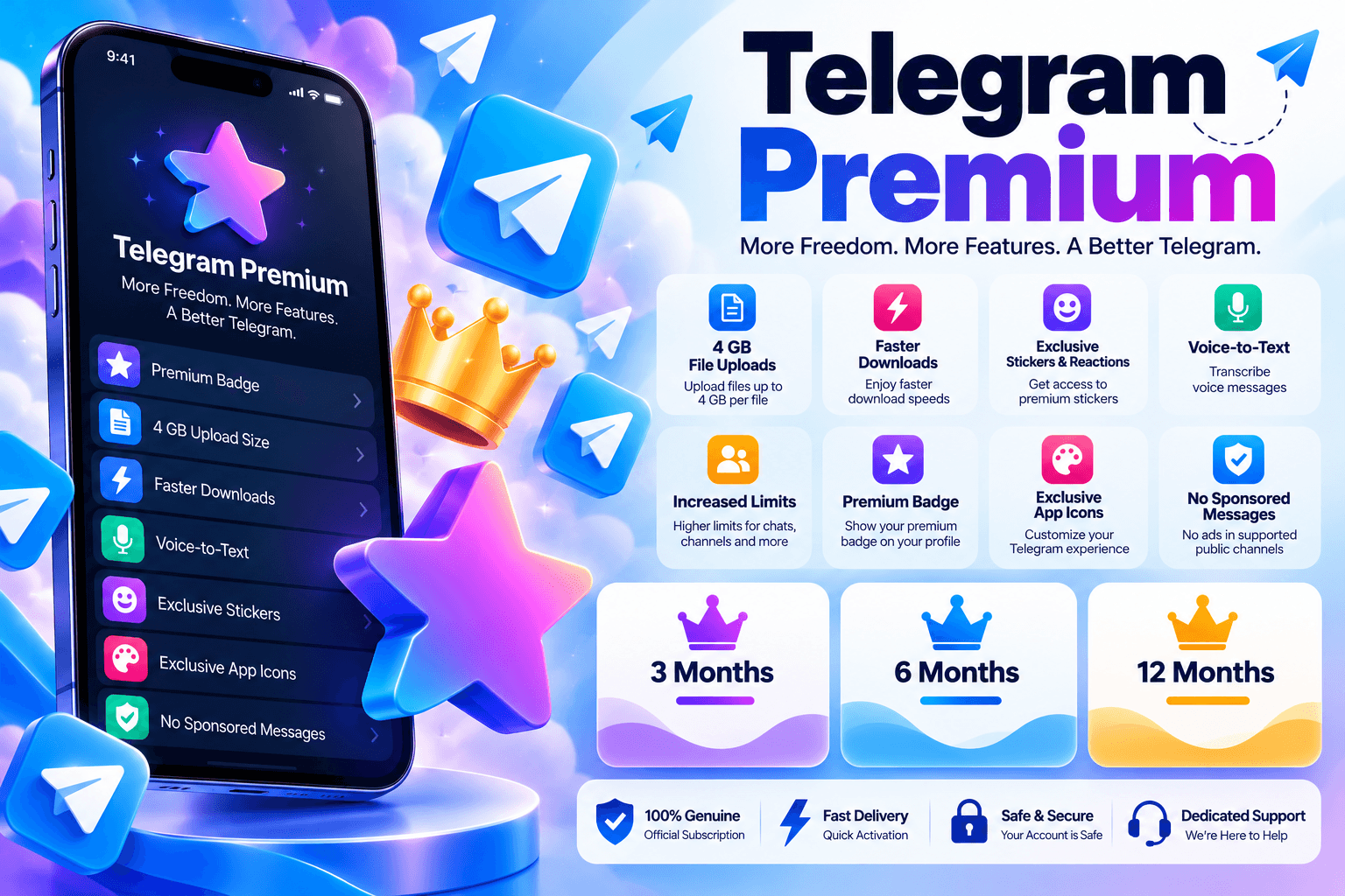 Telegram Premium Subscription product image 1