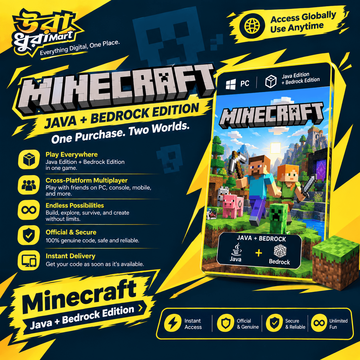 Minecraft Java+Bedrock - Account product image 1