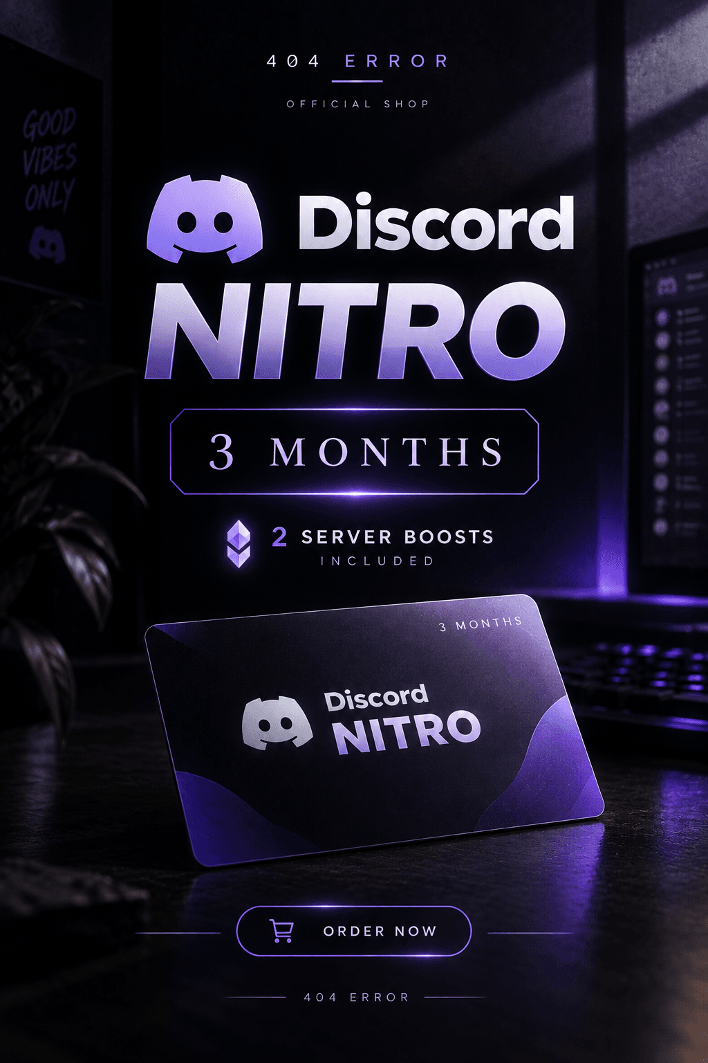 Discord Nitro (3 Months) Premium & Authentic product image 1