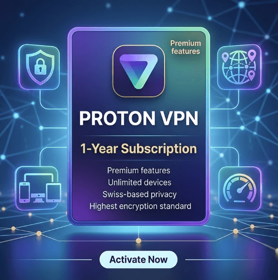 Proton VPN – 1 year Subscription product image 1